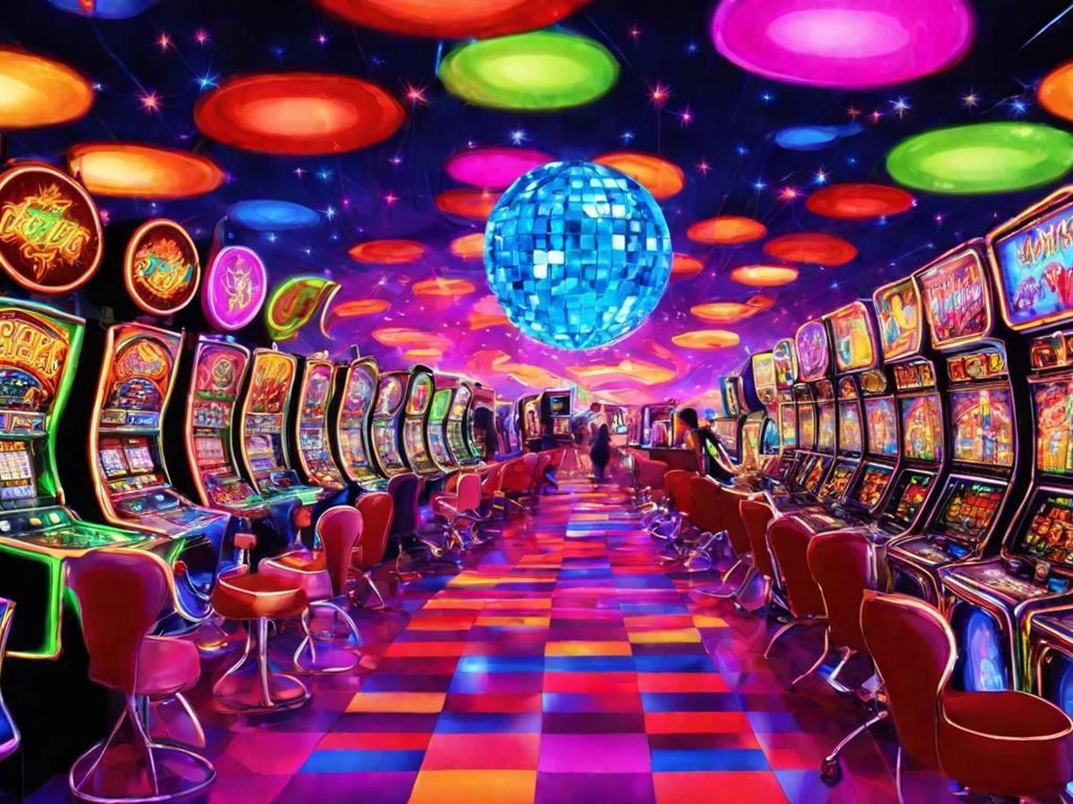 Tampilan visual permainan slot dengan reel berwarna di LAYARKACA21